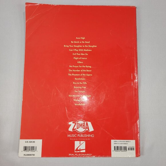 Iron Maiden Anthology Guitar Lyrics Music Song Book - Picture 2 of 2
